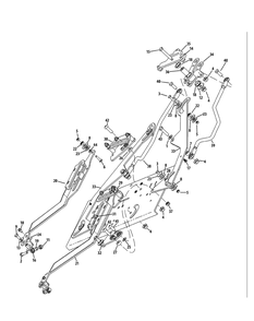 Control Assembly Diagram and Parts List for S7237-KW LP-53AP8DU8750-999cc Cub Cadet Lawn Tractor
